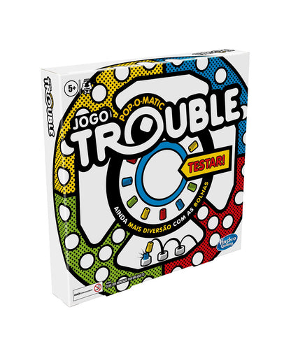 Hasbro Trouble Game with Pop-O-Matic Bubble and Power Up Spaces