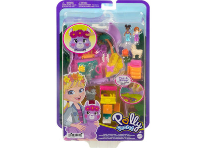 Polly Pocket Camp Adventure Llama Compact Playset