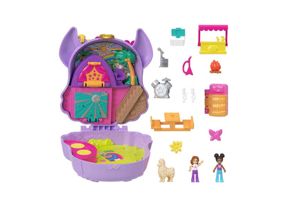 Polly Pocket Camp Adventure Llama Compact Playset