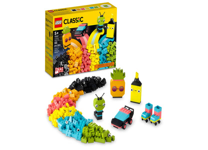 LEGO Classic 333-Piece Creative Neon Fun Building Set - Bright Colors