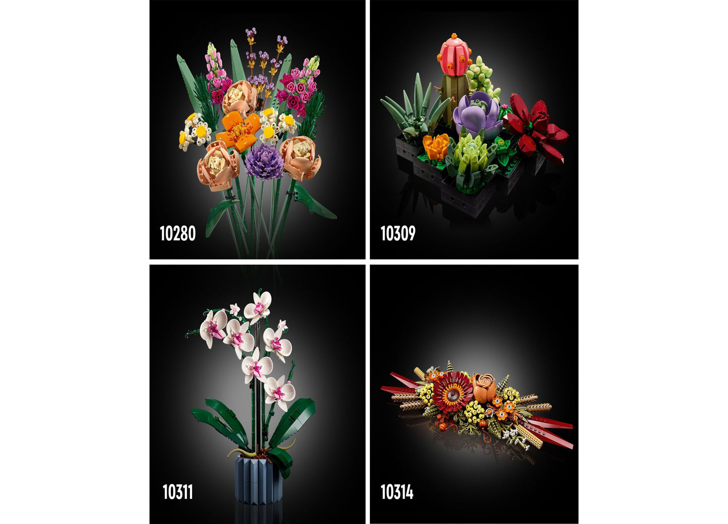 LEGO Icons Botanical Collection Dried Flower Centerpiece Building Kit - 812 Pieces