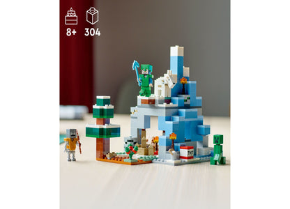 LEGO® Minecraft The Frozen Peaks 21243 Toy Building Set with Steve, Creeper, Stray and Goat Figures