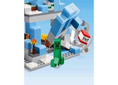 LEGO® Minecraft The Frozen Peaks 21243 Toy Building Set with Steve, Creeper, Stray and Goat Figures