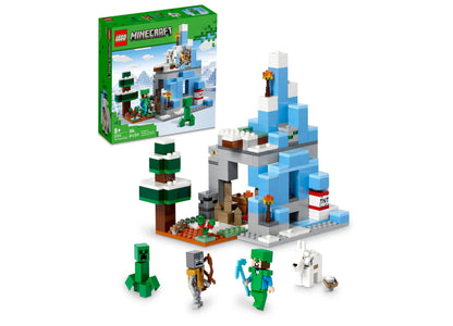 LEGO® Minecraft The Frozen Peaks 21243 Toy Building Set with Steve, Creeper, Stray and Goat Figures