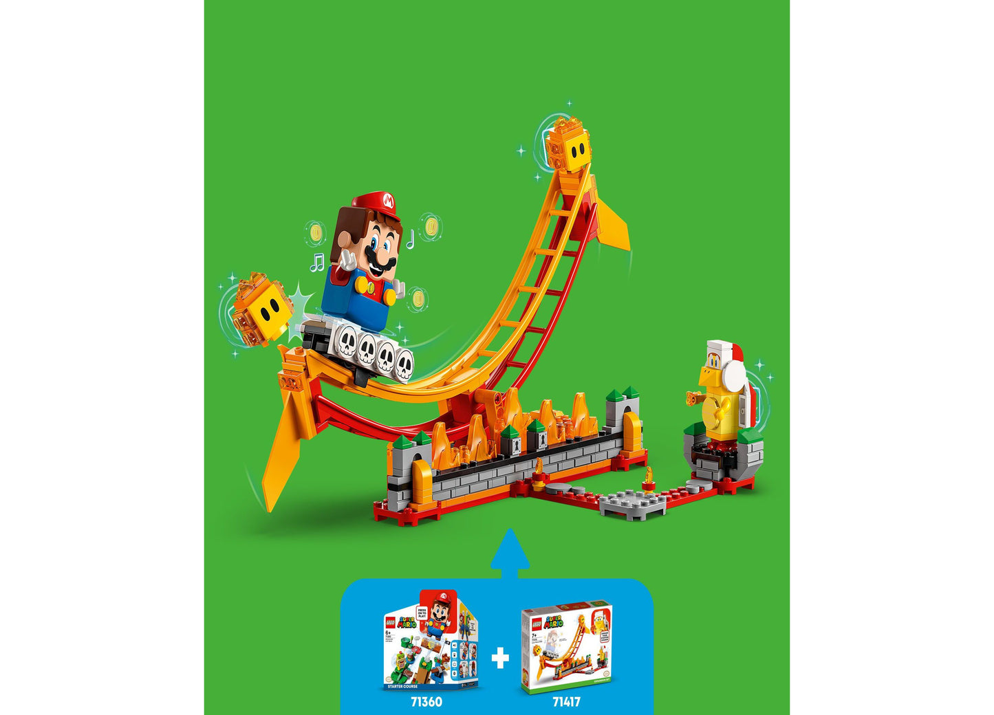 LEGO® Super Mario Lava Wave Ride Expansion Set 71416 Building Set, 218 Pieces