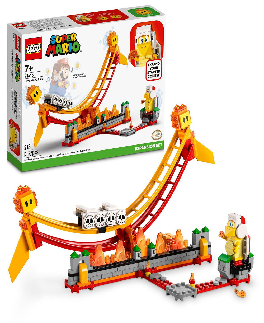 LEGO® Super Mario Lava Wave Ride Expansion Set 71416 Building Set, 218 Pieces