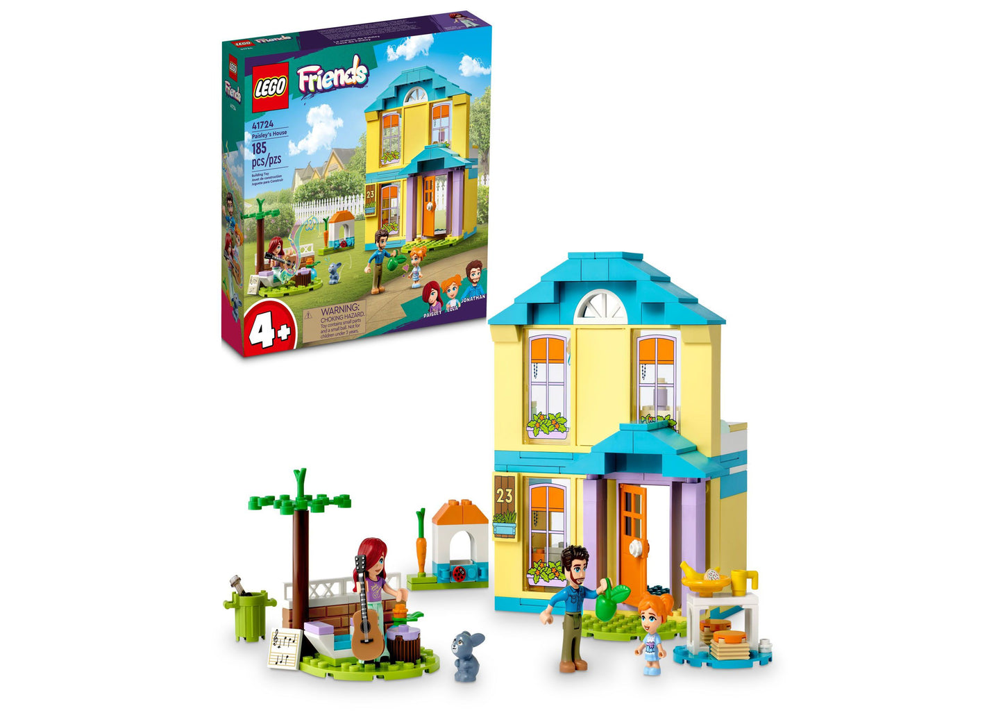 LEGO® Friends Paisley's House 41724 Toy Building Set with Paisley, Ella and Jonathan Figures