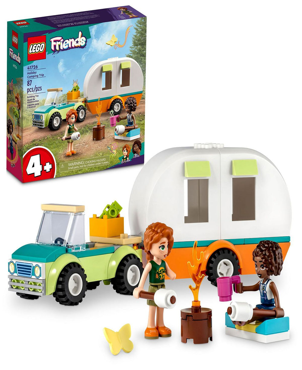 LEGO Friends 87-Piece Holiday Camping Trip Building Set 41726 with Camper Van