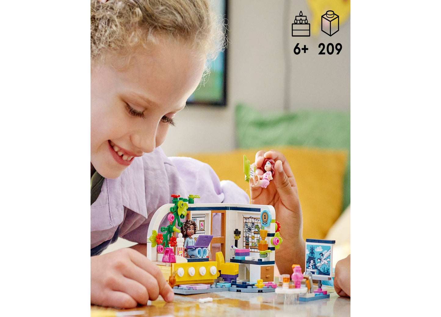 LEGO Friends 209-Piece Aliya's Room Building Set with Mini-Dolls and Accessories