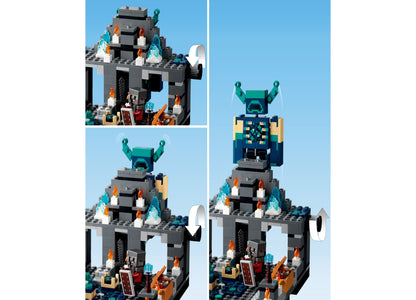 LEGO® Minecraft The Deep Dark Battle 21246 Toy Building Set with Elven Arbalest knight and Dwarven Netherite knight