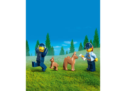 LEGO® City Police Mobile Police Dog Training 60369 Toy Building Set with 2 Police Minifigures and 2 Dog Figures