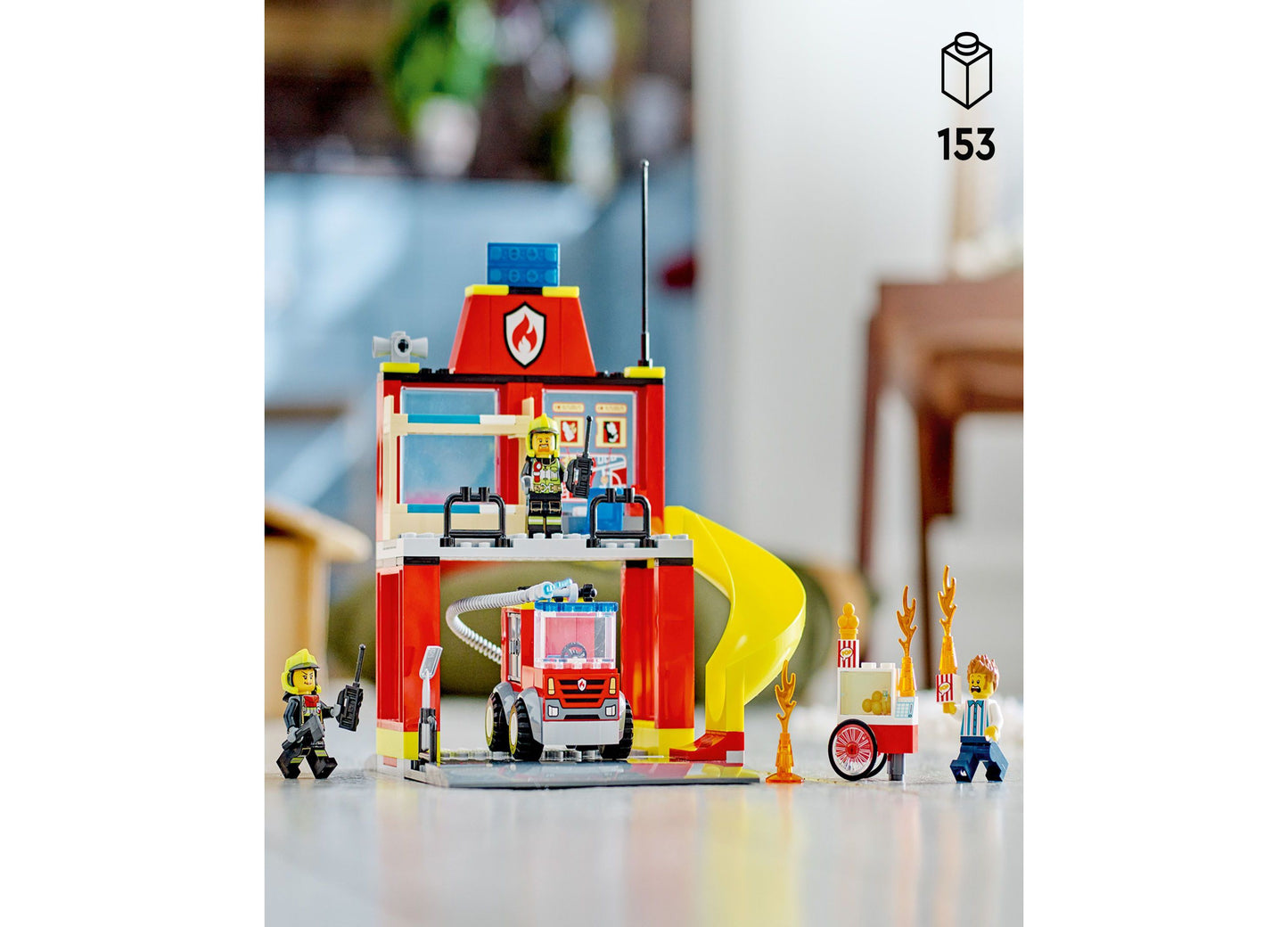 LEGO® City Fire Station and Fire Truck 60375 Toy Building Set with Firefighter Minifigures