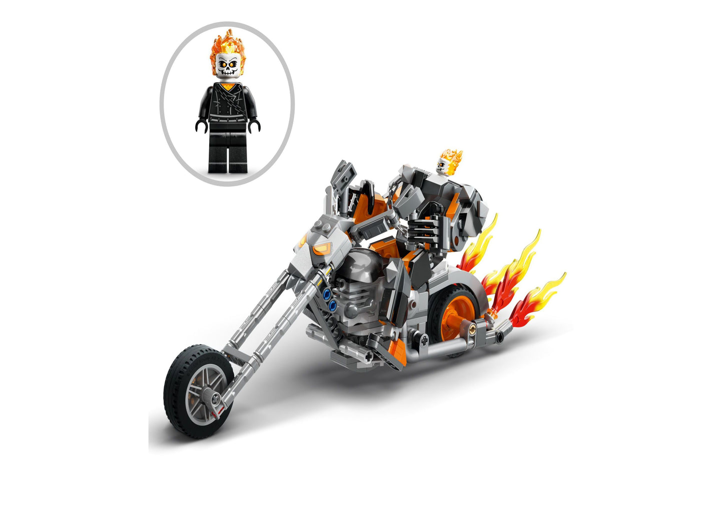 LEGO® Super Heroes Marvel Ghost Rider Mech & Bike 76245 Toy Building Set with Ghost Rider Minifigure