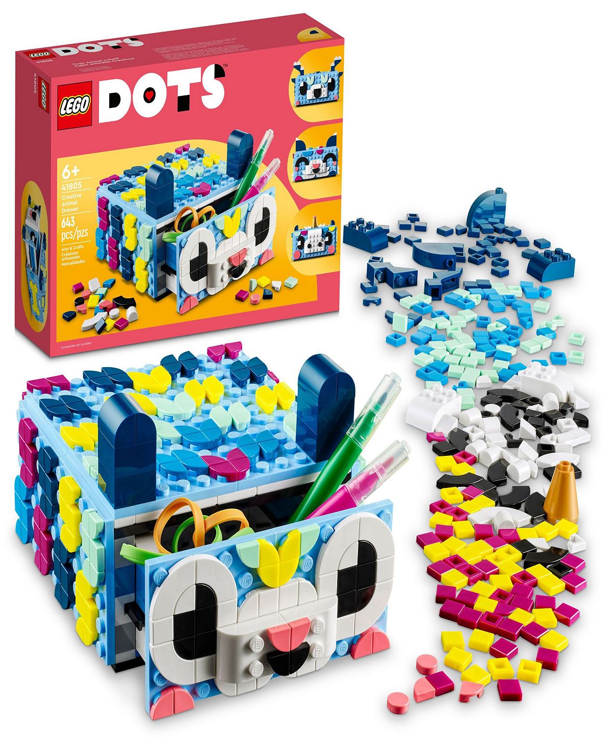 LEGO DOTS Creative Animal Drawer Building Set - 643 Pieces