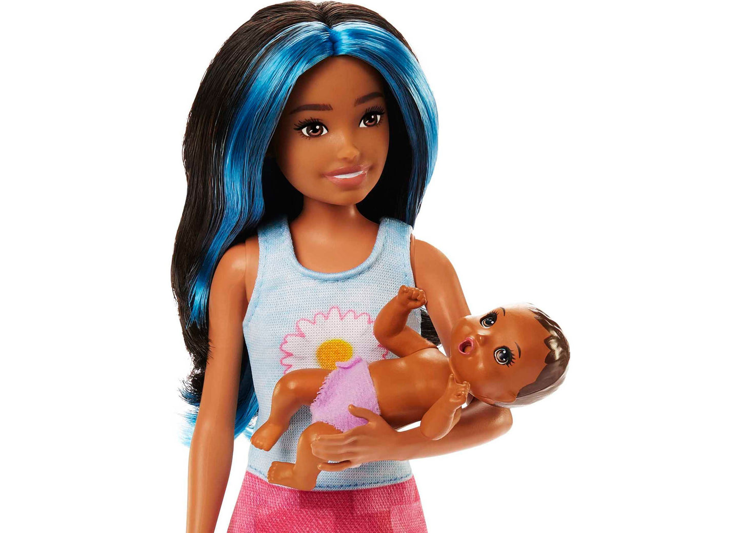 Barbie Skipper Babysitters Inc. Playset - Brunette with Sleepy Baby Doll