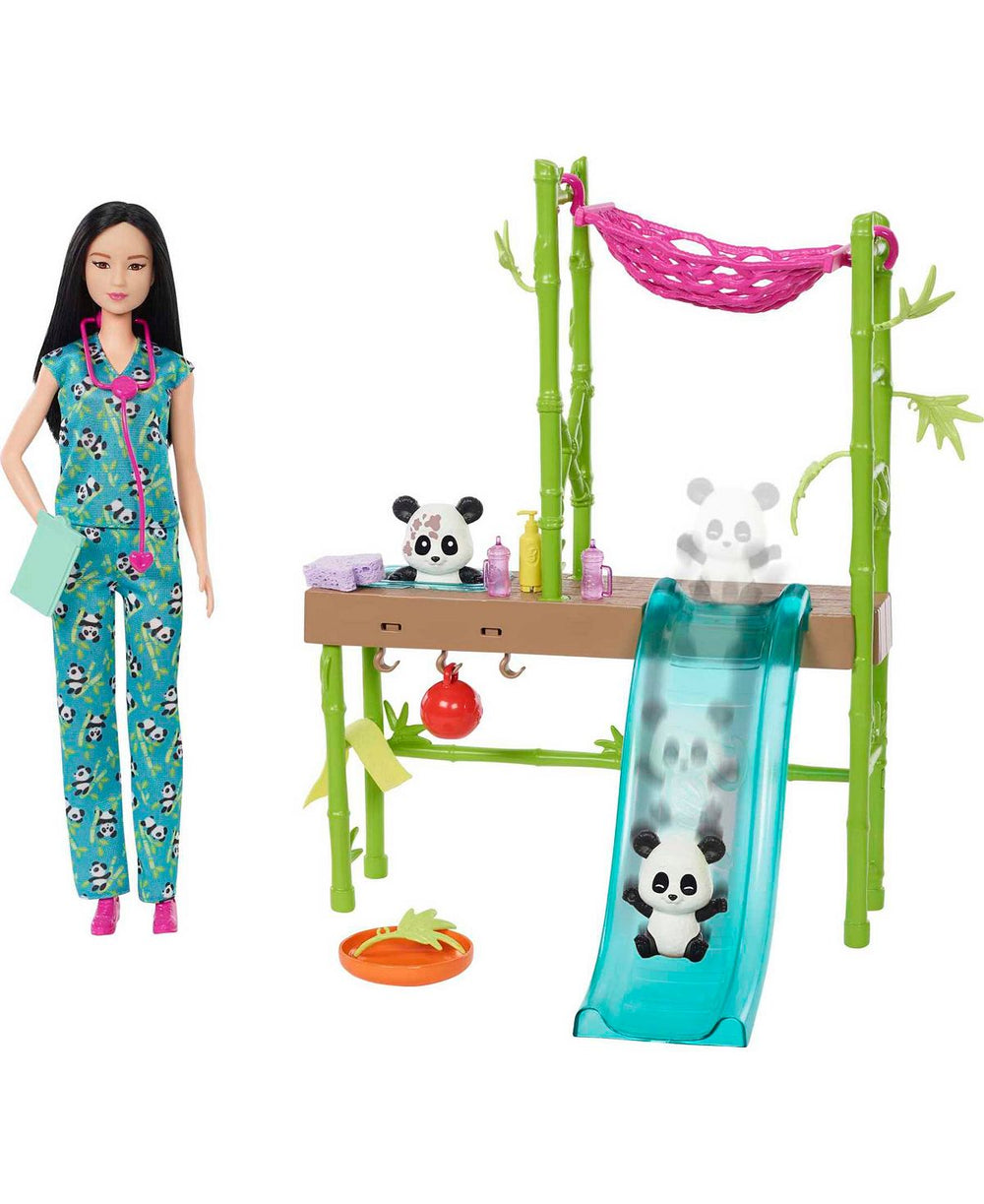 Barbie Panda Rescue Playset - Interactive Vet Care Station