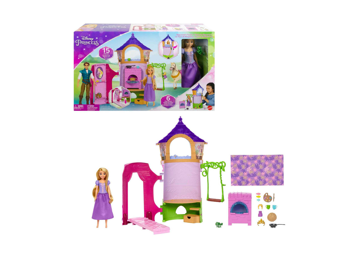 Disney Princess Rapunzel's Tower Playset - Enchanted Adventure Set