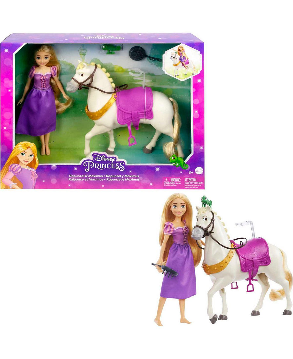 Disney Princess - Rapunzel Doll with Horse Maximus and Accessories