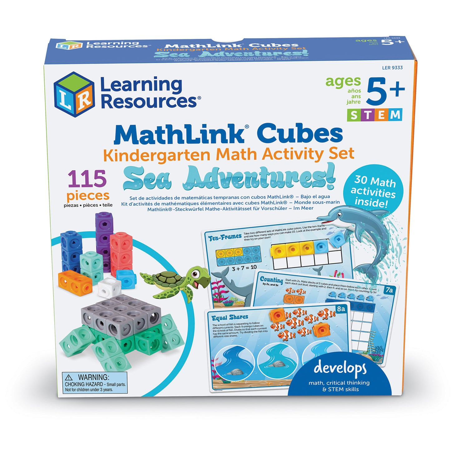 Learning Resources Mathlink Cubes - Sea Adventures - Kindergarten Math Activity Set