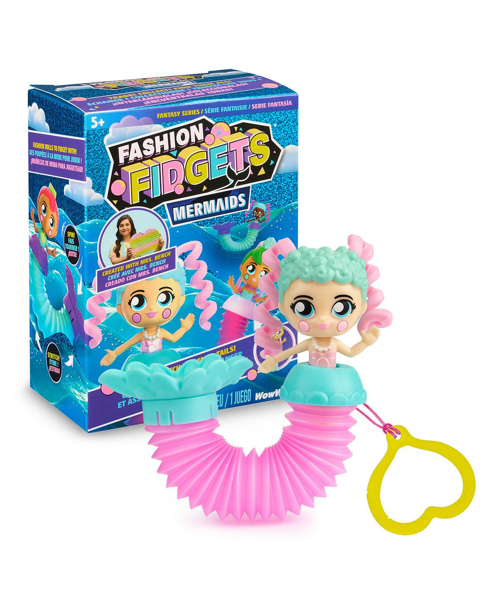 Fashion Fidgets Fantasy Series - Collectible Mermaid Dolls with Pop Tube Tails