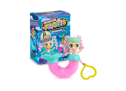 Fashion Fidgets Fantasy Series - Collectible Mermaid Dolls with Pop Tube Tails