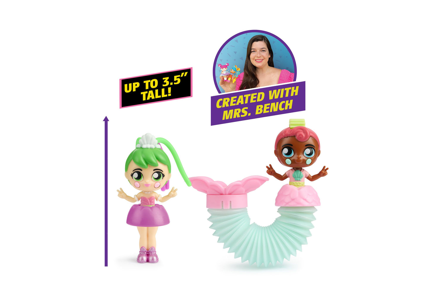 Fashion Fidgets Fantasy Series - Collectible Mermaid Dolls with Pop Tube Tails