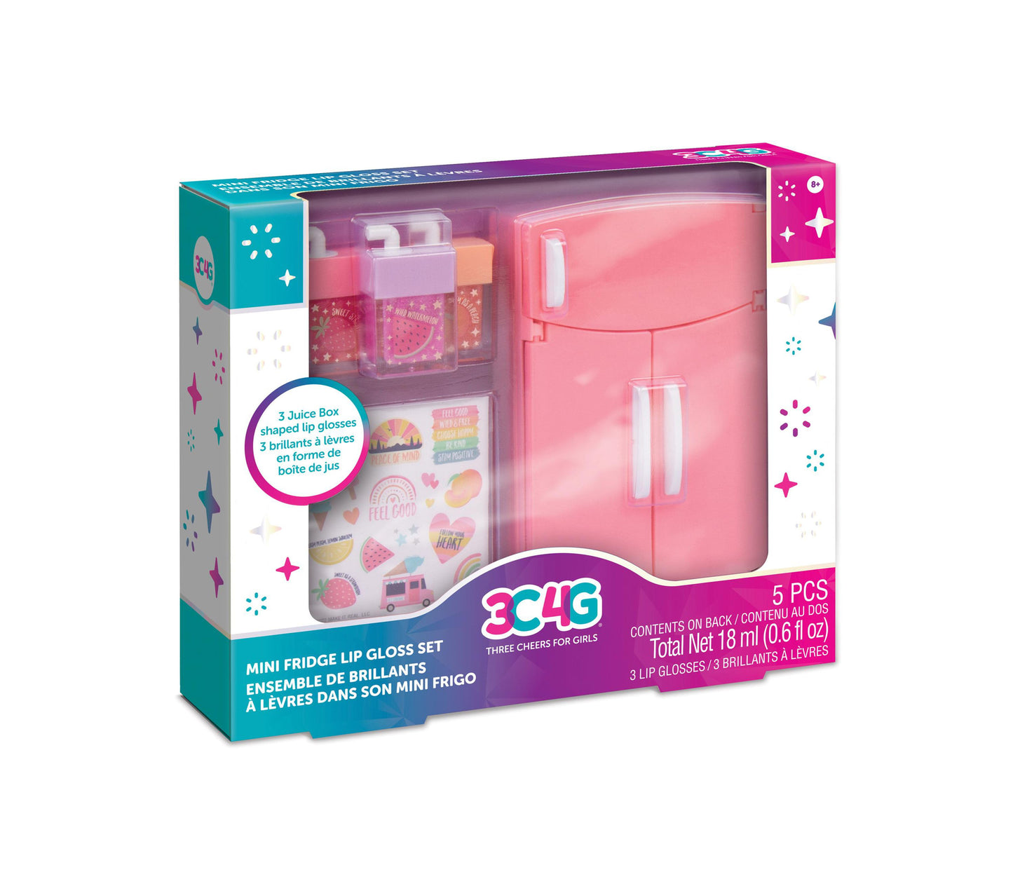 Three Cheers For Girls Mini Fridge Lip Gloss Set - Fruit Scented