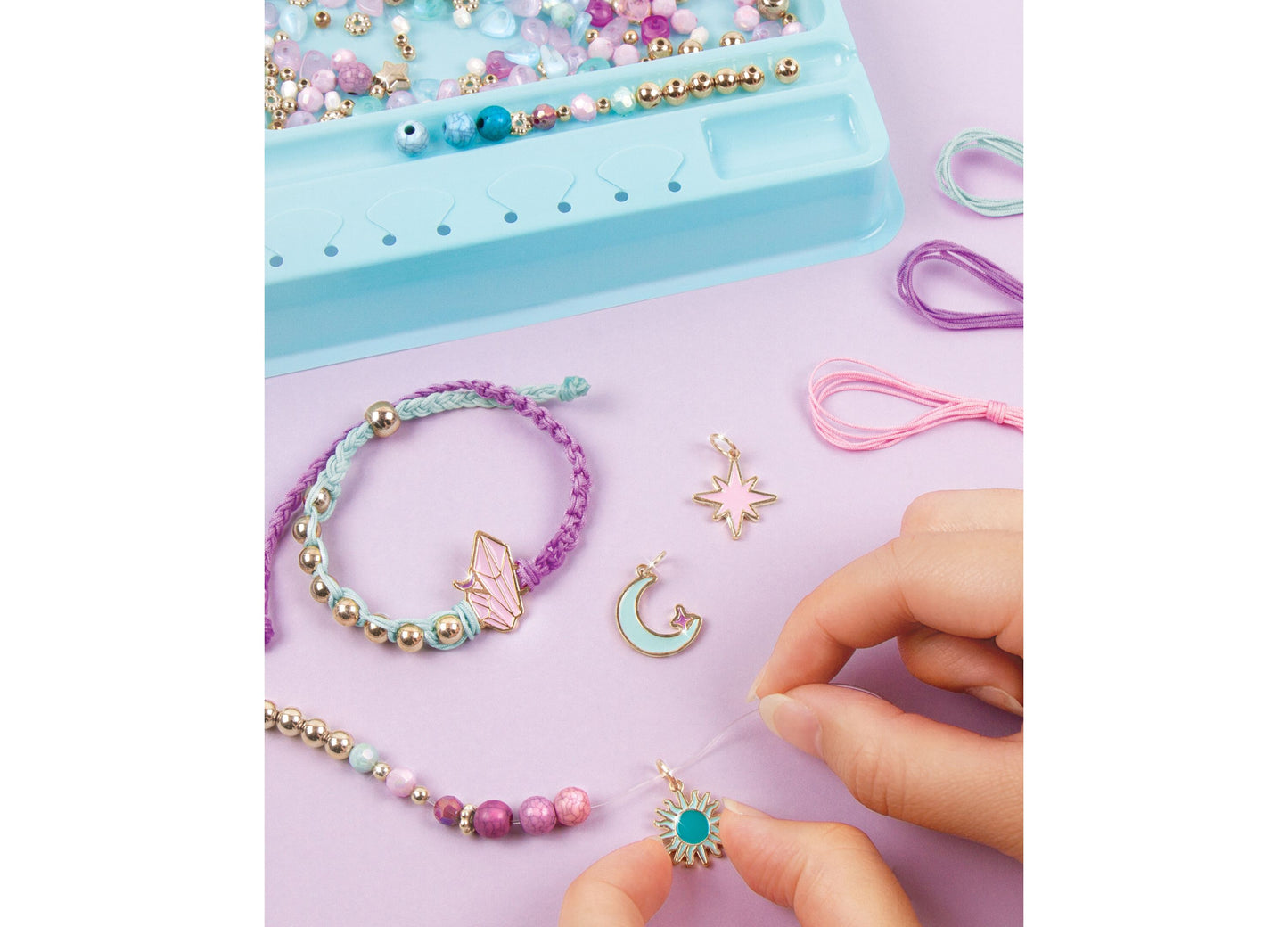 Make It Real Celestial Stones DIY Bracelet Kit - Charm Jewelry Creation Set