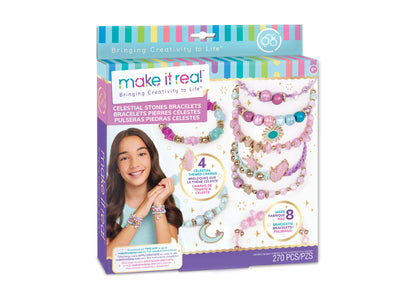 Make It Real Celestial Stones DIY Bracelet Kit - Charm Jewelry Creation Set