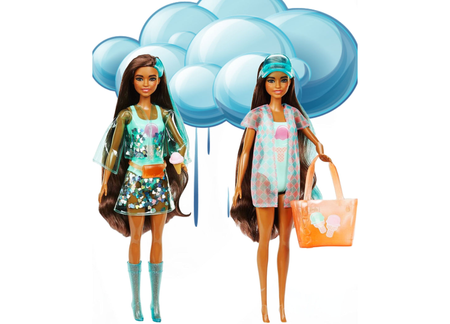 Barbie Color Reveal Unboxing Surprise Rainy Weather and Sunshine Kit