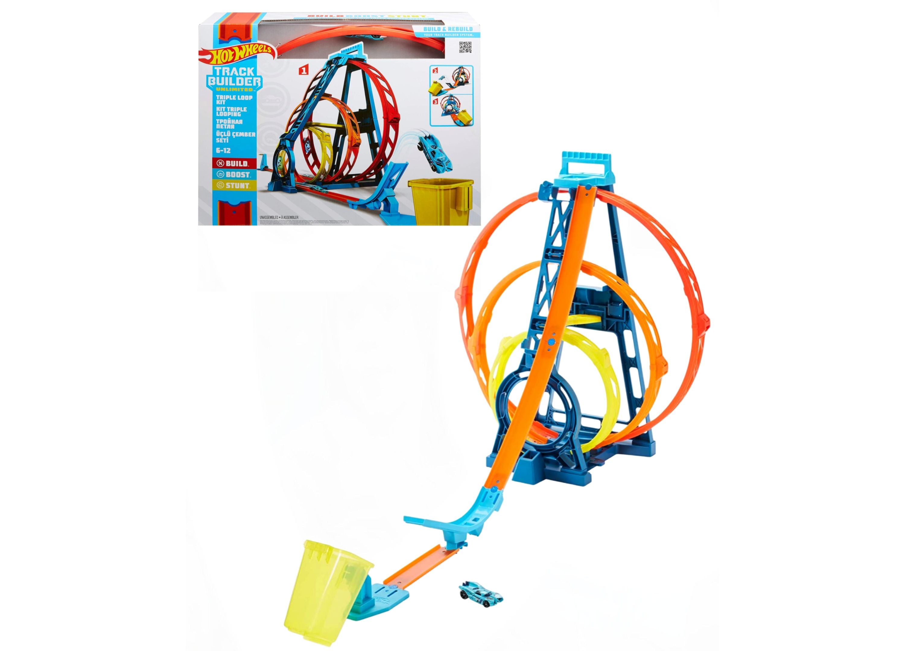 Hot Wheels the Triple 3 Loop Track Builder Ultimate Race Track Playset Toys R Us