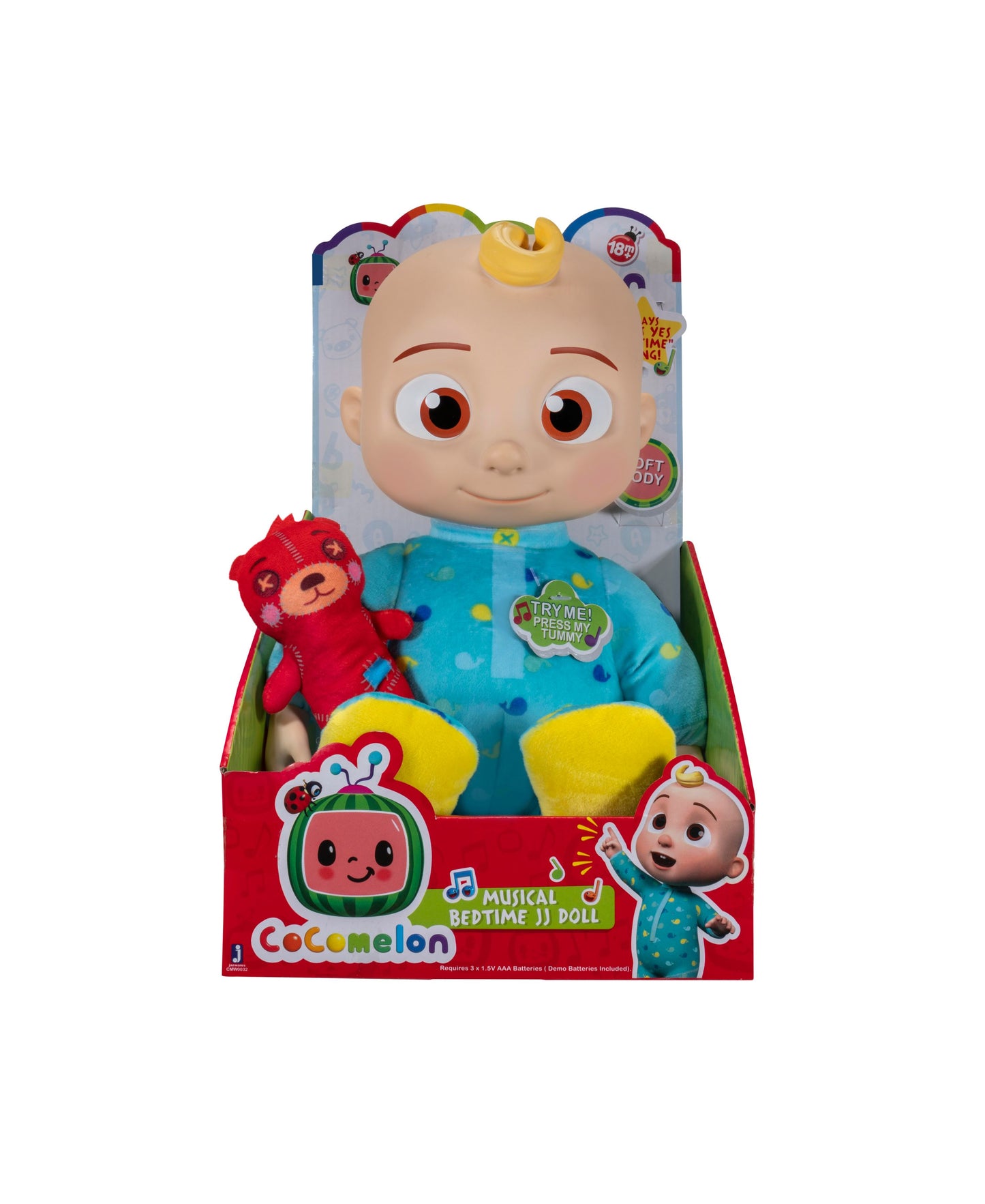 CoComelon Musical Bedtime JJ Doll with Sounds and Phrases