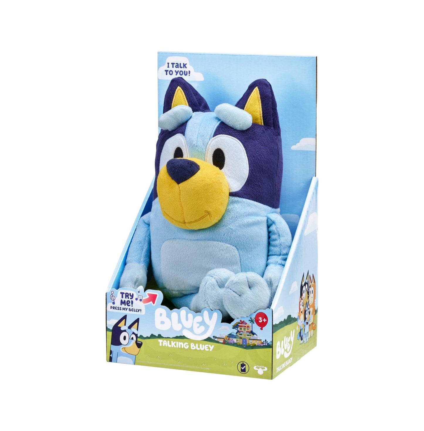 Bluey Talking Plush Toy with Sound Effects - Interactive 13" Stuffed Animal