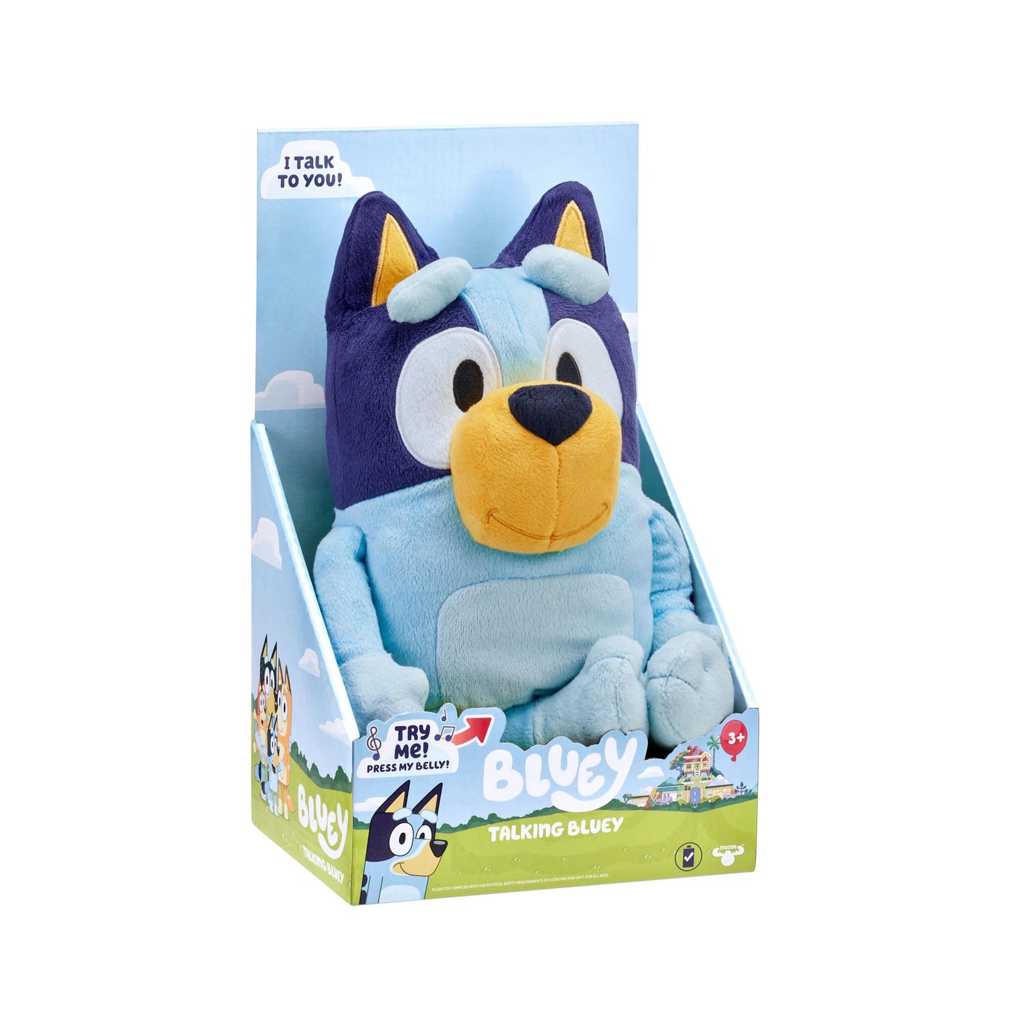 Bluey Talking Plush Toy with Sound Effects - Interactive 13" Stuffed Animal