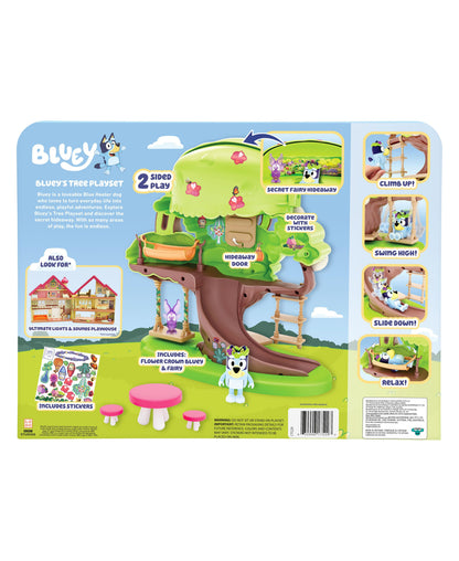 Bluey Treehouse Playset with Flower Crown Bluey and Fairy Figures