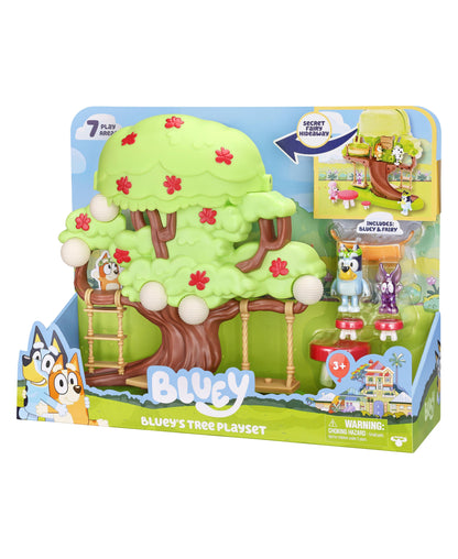 Bluey Treehouse Playset with Flower Crown Bluey and Fairy Figures