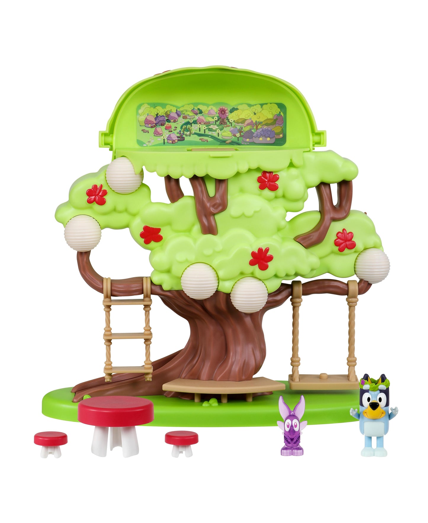 Bluey Treehouse Playset with Flower Crown Bluey and Fairy Figures