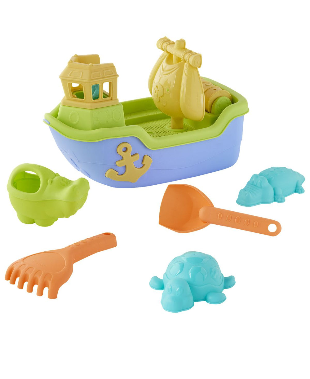 Toys R Us - Sizzlin Cool Boat Sand Toys Set - Beach Adventure Series