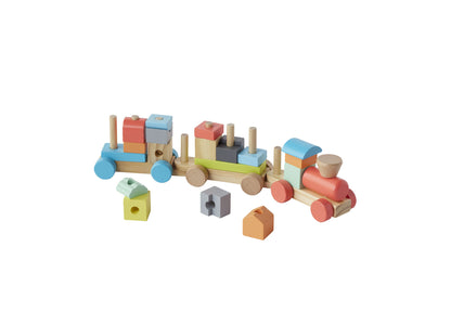 Imaginarium Stack and Play Trio - Multicolor Wooden Educational Toy Set