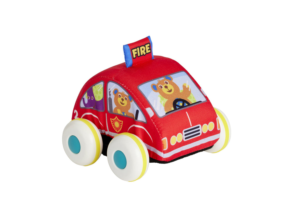 Imaginarium 3-Piece Pull and Go Vehicle Set: Fire Truck, Police, and Ambulance