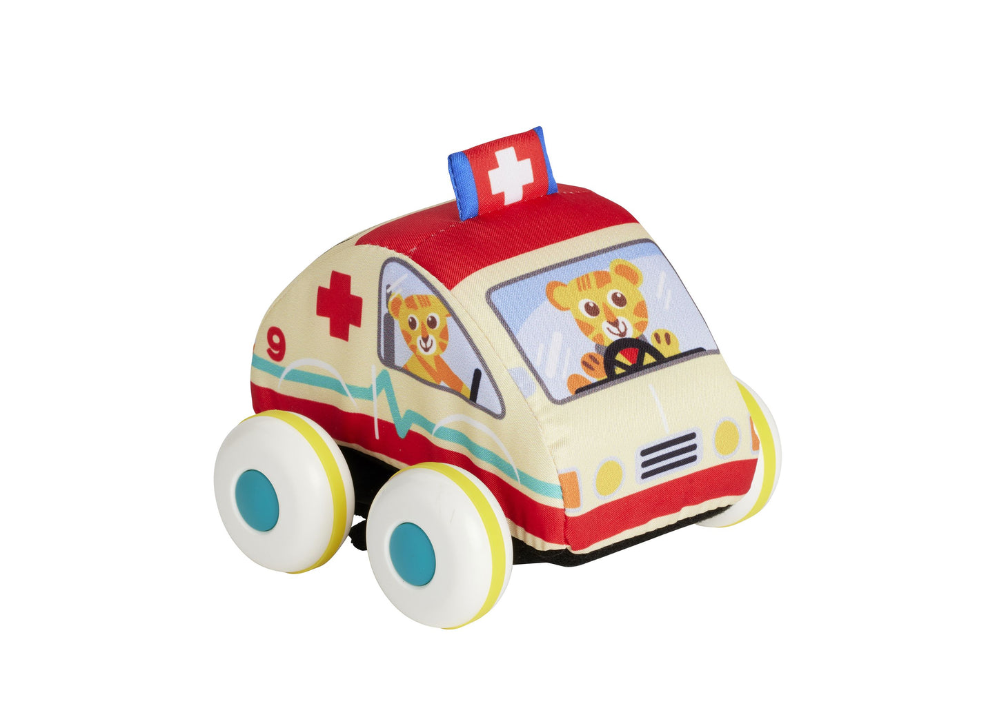 Imaginarium 3-Piece Pull and Go Vehicle Set: Fire Truck, Police, and Ambulance