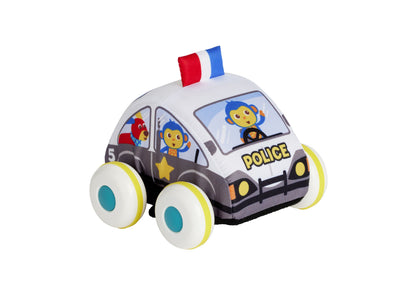 Imaginarium 3-Piece Pull and Go Vehicle Set: Fire Truck, Police, and Ambulance