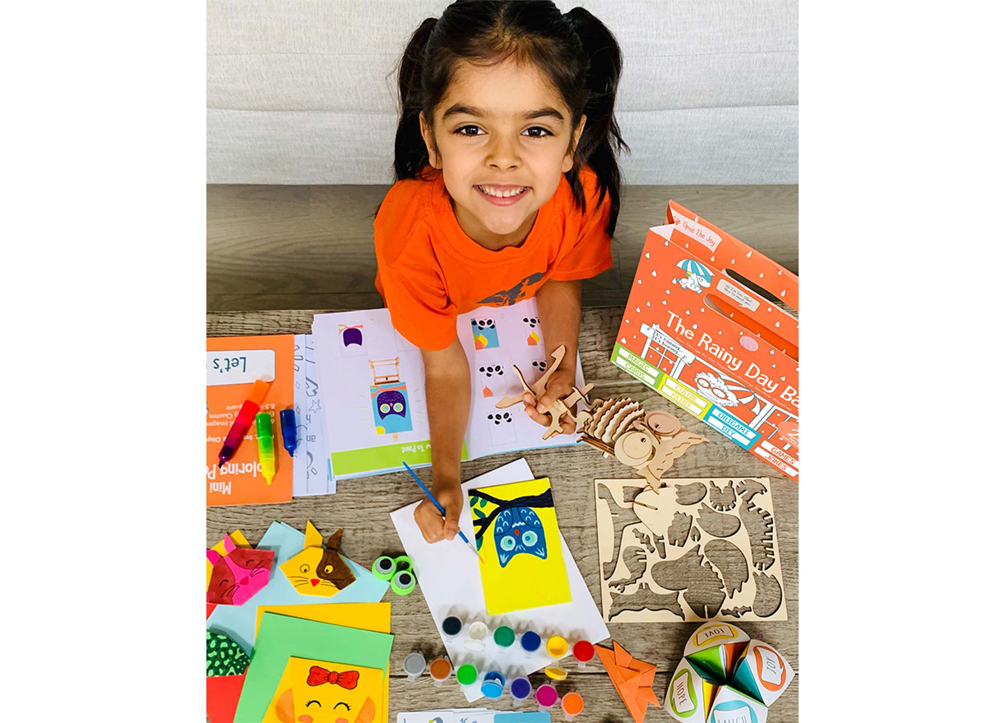 Open The Joy All-In-One Rainy Day Activity Kit for Kids