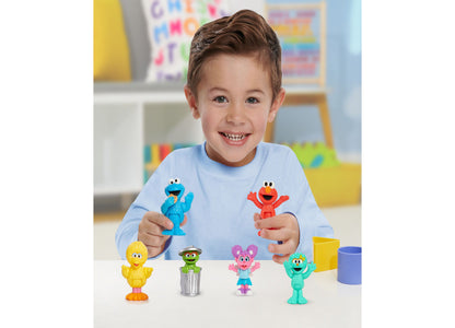 Sesame Street Neighborhood Friends 6-Piece Poseable Figurines Set