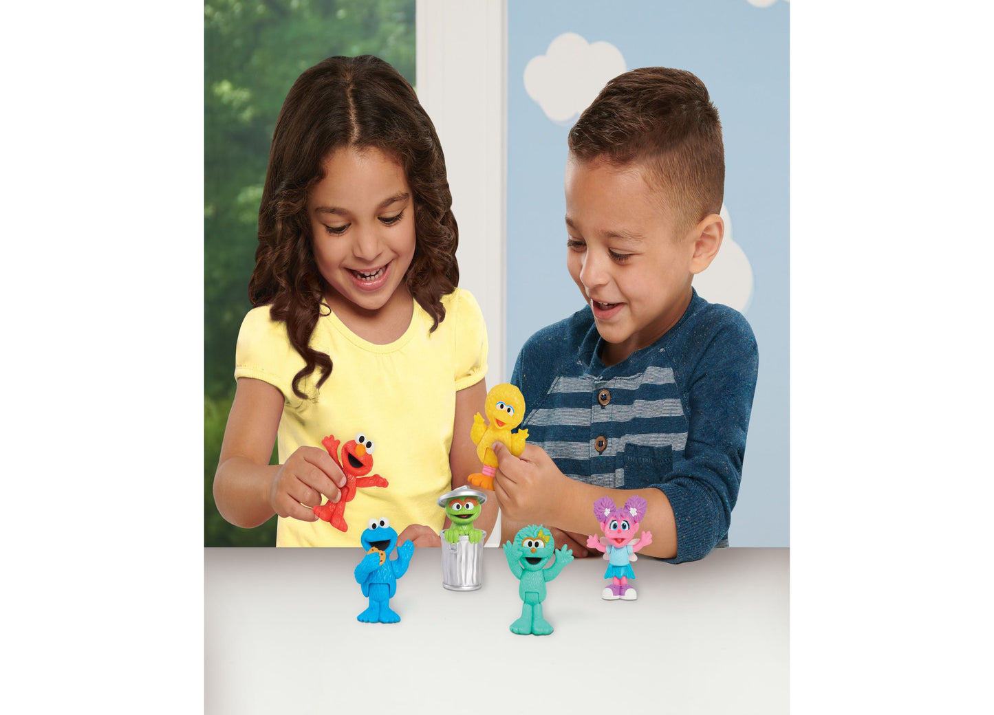 Sesame Street Neighborhood Friends 6-Piece Poseable Figurines Set