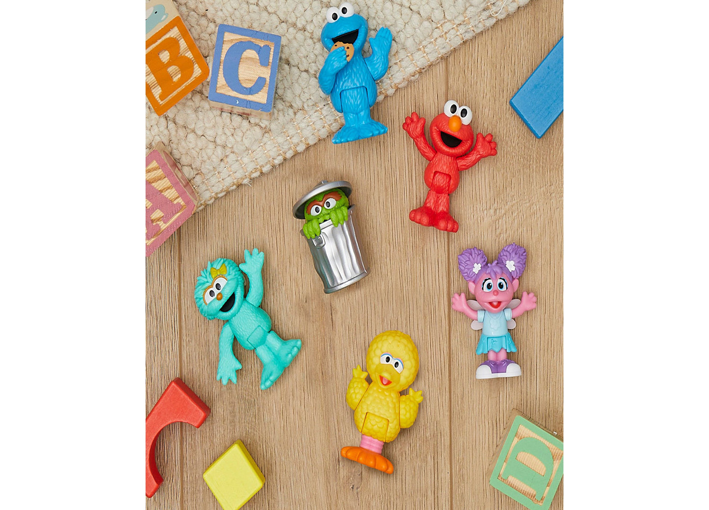 Sesame Street Neighborhood Friends 6-Piece Poseable Figurines Set