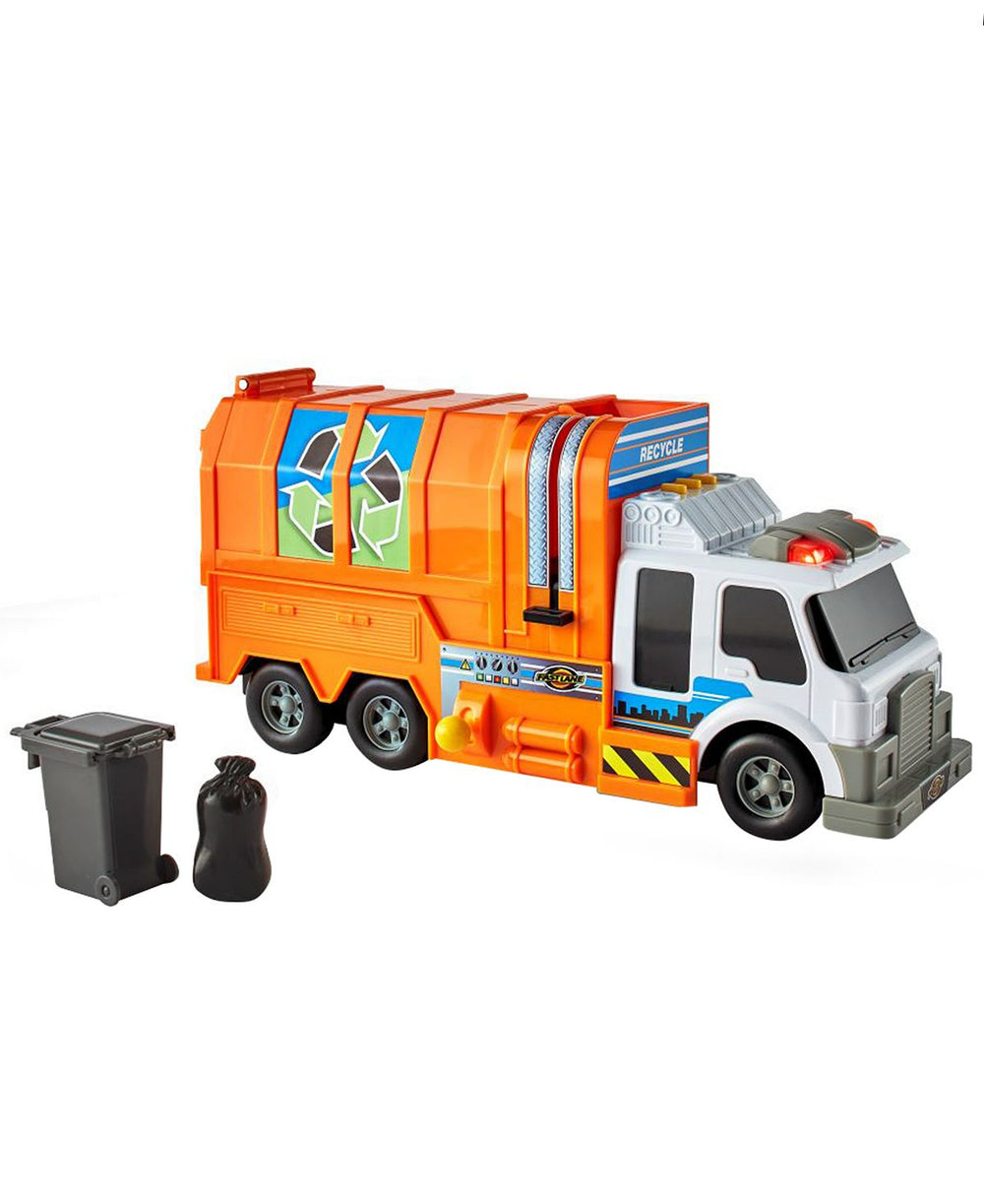 Fast Lane Light & Sound Recycling Garbage Truck with Accessories