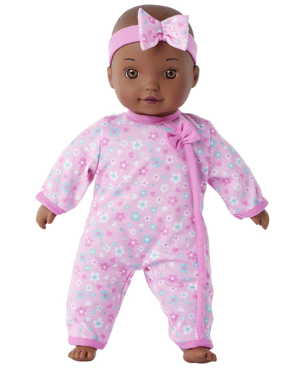 You & Me 12 inch Interactive Chatter & Coo Baby Doll - Pink Floral Sleeper