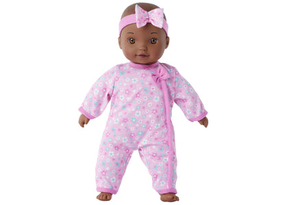 You & Me 12 inch Interactive Chatter & Coo Baby Doll - Pink Floral Sleeper