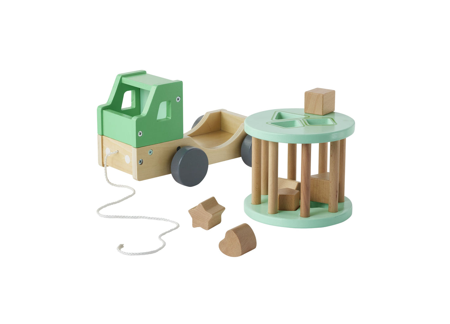 Imaginarium Pull-Along Shape Sorter Truck with Wooden Blocks